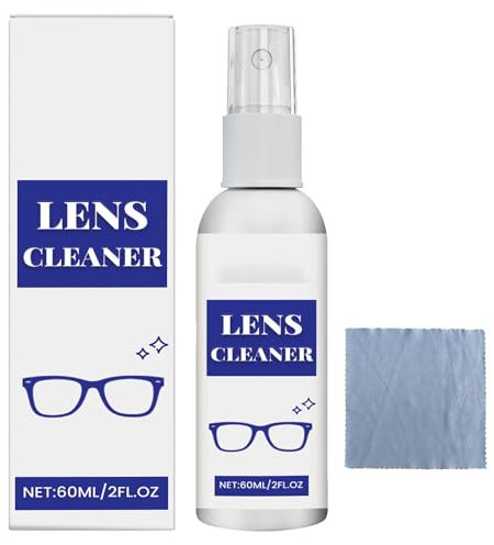 KOAHDE Spray Limpiador de Lentes,Spray Limpiador de Lentes Gafas,Glasses Cleaning Spray for Sunglasses Screen,Lens Scratch Remover,Spray de Reparación de Gafas,Spray Limpiador de Arañazos Gafas