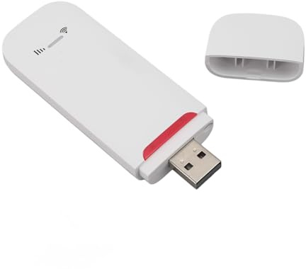 CCYLEZ Enrutador Dongle con Módem USB 4G LTE, Punto de Acceso Móvil Portátil de 500Mbps con Ranura para Tarjeta SIM, Punto de Acceso de Viaje Compatible con hasta 10 Usuarios