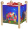 Trousselier - Elmer der Elefant - Nachtlicht - Magische Laterne - Ideales Geburtsgeschenk - Farbe Holz natur - animierte Bilder - beruhigendes Licht - 12V 10W Glühbirne inklusive - EU Stecker