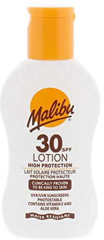 Malibu Sun SPF 30 Lotion, Medium Protection Sun Cream, Water Resistant, Vitamin Enriched, 100ml