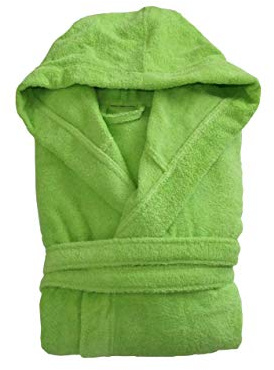 The House Of Emily Turkish Cotton Terry Towelling Hooded Bathrobe Dressing Gown for Men and Women Soft and Highly Absorbent