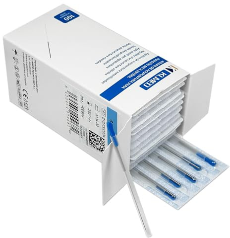 MUNTRADE Acupuntura y Punción Seca Estéril 0,25x25mm | 500 Unidades | Acero Inoxidable con Tubo Guía | Máxima Precisión y Seguridad