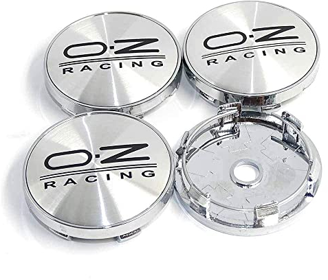 WOAFEY Nabendeckel 4 STÜCKE 60mm für OZ Racing Car Rad Center Hub Cap Auto Styling Felgen Abdeckung Badge Emblem Aufkleber Radnabenkappen