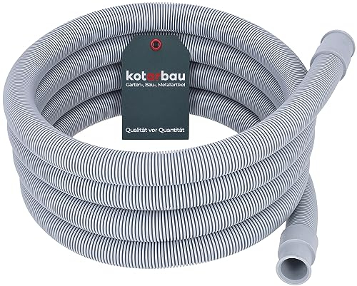 KOTARBAU® Tuyau de vidange pour machine à laver - 5 m x diamètre 24 mm - Pour lave-vaisselle