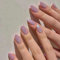 24 Stück Künstliche Nägel - Mandel Nägel Zum Aufkleben Kurz - Glossy Glitzer French Fingernägel mit Violet Polarlicht Design - False Nails für Damen und Frauen (Lila Aurora)