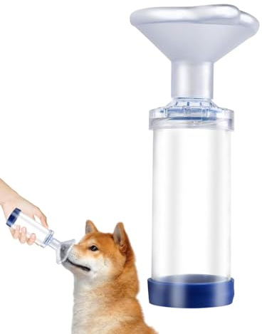 Distanziatore per inalazione per animali domestici - Distanziatore per inalazione veterinario dispositivo di terapia inalatoria respiratorio per gatti gestione ' per animali domestici