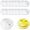 Gohytal 20PCS Buttons Selber Machen,Buttons Anstecker zum selbstgestalten Acryl Design Pins ohne Buttonmaschine,Ø58mm Acryl Transparente DIY Ansteckbuttons Set mit Anstecknadel für Foto Bild Kleidung