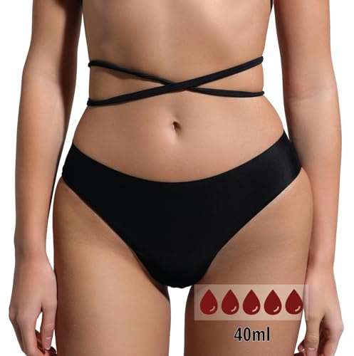 LETYFY Bragas menstruales Mujer Bikini Menstrual Bragas Deportivas menstruales Ropa Mujer Braguitas menstruales para Nadar Impermeables Ropa Interior Menstrual Moda