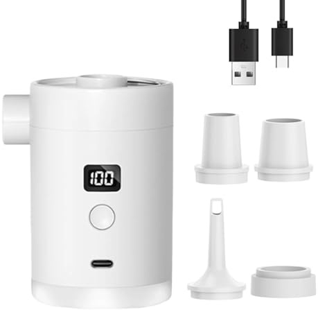3600mAh USB Ricaricabili Pompe di Aria Elettriche Portatile Ad Alta Efficienza per Materasso Gonfiabile Piscina Giocattolo Campeggio Elettrico Sil
