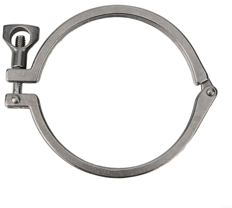 Morsetto sanitario in acciaio inossidabile SS304 37 pollici morsetto per connessione ghiera connettore rapido lucido per alimenti e farmaceutici (4)