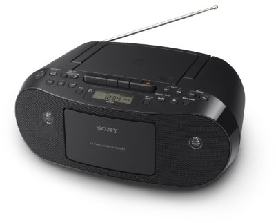 Sony CFDS50 Portable CD, Cassette & AM/FM Radio Boombox-(Renewed)