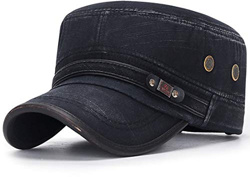 Kuyou Klassisches Army Cap Military Sport Mütze Baseball Kappe (Schwarz)