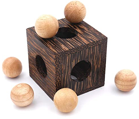 ROMBOL Tower of London, (Dr. Volker Latussek), 6 Kugeln gefangen, Befreiung ist angesagt, Knobelspiel Holz