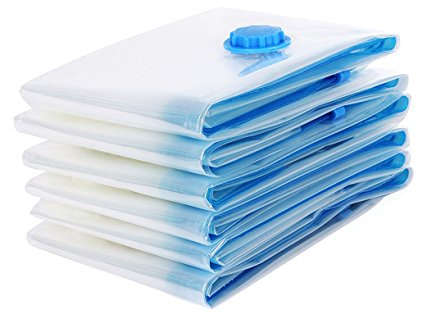Em Home Set mit 6 Vakuumbeuteln bis zu 75 % Platzersparnis (40 x 50 cm)