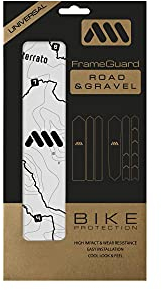 All Mountain Style Rahmenschutzfolie 200 µm - Transparente & Matte Lackschutzfolie – Micro‑Wabe PVC, selbstklebend, UV‑stabil – für Gravel & Rennrad – entwickelt in Barcelona - Sterrato Black