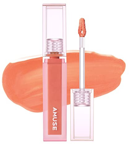 Amuse DEW TINT Korean Cosmetic Makeup Lip Tint Water Stain Allergen-Free Vegan Long Lasting Non-Drying Transfer-Proof Color and Gloss with Vitamin E (05 HIPJIRO)