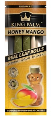 King Palm 2 Pack | Flavoured Pre Rolls l SLIM & Minis (Honey Mango)
