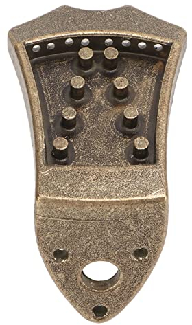 Pièce de Queue de Mandoline, Pièce de Queue de Mandoline avec Vis pour Mandolines Voûtées à 8 Cordes (Bronze)