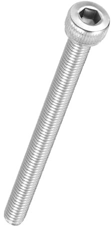 Kozelo 25Pcs Vis à Tête Cylindrique à Six Pans Creux - [M4-0.7 x 50mm] Douille Allen Entièrement Filetée en Acier Inoxydable 304 pour Moteur Électrique, Impression 3D, Argenté