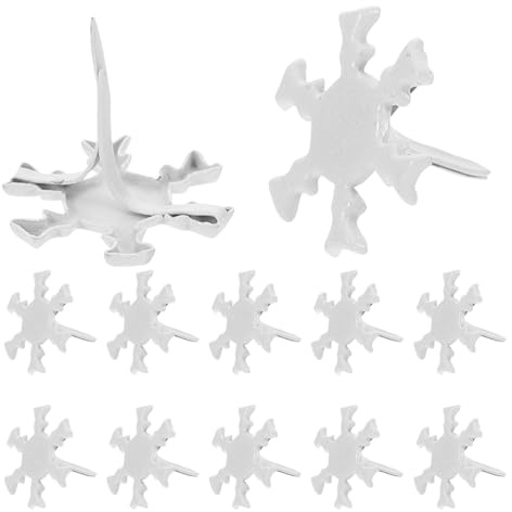 Ipetboom 300 Pezzi Mini Brads Fiocco di Fermacarte Metallo Prong Resistenti per Scrapbook Progetti DIY e Decorazioni Natalizie Accessori per Carta e Scuola