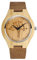 MicLee Herren Damen Unisex Bambus Baum des Lebens Lebensbaum Muster Holzuhr Analog Quarzwerk Armbanduhr mit Lederband Für Frauen Männer Geschenke