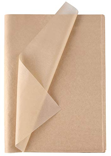 CHRORINE 60 Blatt Kraft Tissue Papier Bulk Braune Geschenkpapier Kunst Papier Basteln für DIY Projekt Geburtstag Urlaub Handwerk Dekor