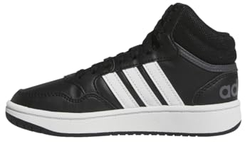 adidas Unisex Kinder Hoops Mid Shoes Schuhe, Core Black/Cloud White/Grey Six