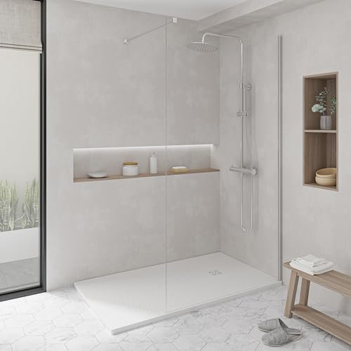 KOES - Plato de Ducha de Resina Modelo NILO – 70x90 – Blanco RAL 9003