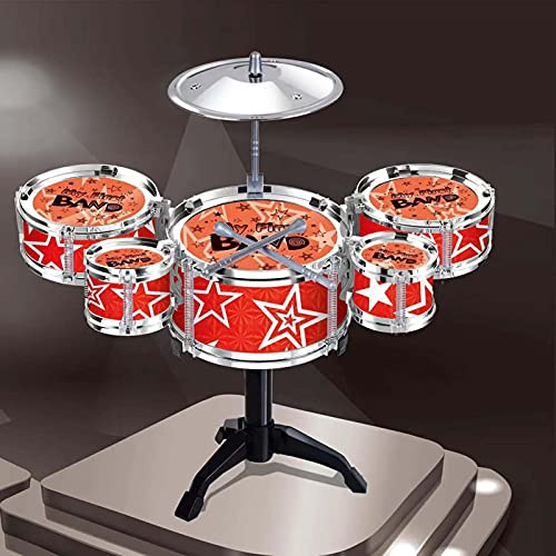 BigKing Kit De Batterie, Kit De Batterie Jazz, Ensemble De Batterie D'Instruments pour Instrument De Simulation De Percussion Éducatif