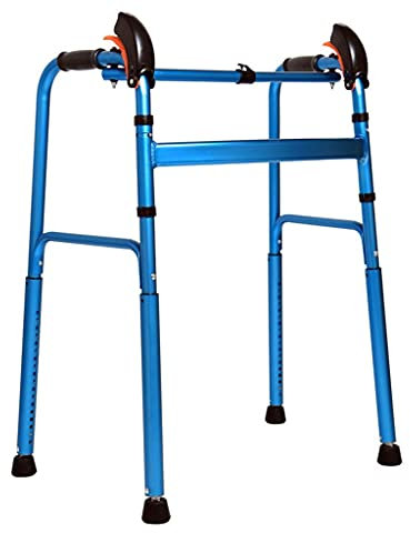 Andadores para Personas Mayores Andador Ligero Plegable para Ancianos Sin Ruedas, reposabrazos Ajustable para Ancianos (aleación de Aluminio) Interesting