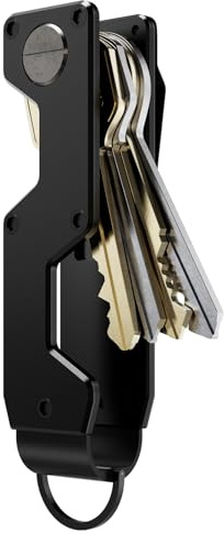 MINBERAND Key Organizer Compact Key Holder Metal Key Chain Minimalist key case key holder for keychain Secures 1-5 Keys