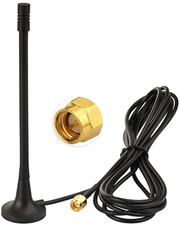 Eightwood 3G 4G Antenne 850-960/1710-2170 MHz Antenne + 3M SMA Antennenkabel für 3G 4G LTE Mobile Router Modem Kamera GSM Hotspot usw. 2er-Pack