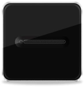 Zigbee Touch Light Switch, Dimmer Slide Switch Compatible with Alexa, Google Home & Tuya Smart Life,White Glass Wall Plate with Timing & Brightness Control, Zigbee Hub Required (Black)