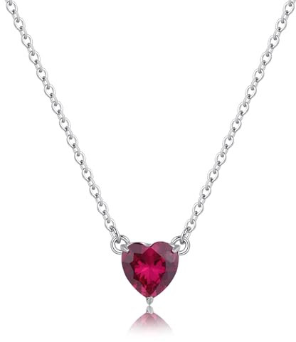 S'Agapõ Collana Donna, Collana Girocollo in Acciaio e Zirconi con Simbolo Cuore | Collezione Dazzly - SDZ58