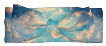 WZYCWB Cloudy Sky - Diadema elástica con lazo para bebé, accesorios para el pelo, adecuada para bebés de 0 a 6 meses, regalo muy significativo