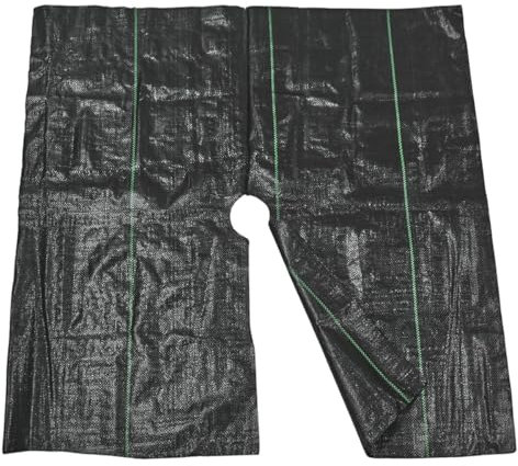 ZONADAH Strapazierfähiges Unkrautvlies zur Unkrautbekämpfung, 1 x 1 m, Garten-Unkrautschutzmembran, quadratische Bodenabdeckung, UV-stabilisiertes Unkrautvlies für Terrassen, Gärten, Landschaftsbau