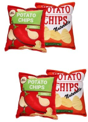 COLLBATH 4 Stück Sound- für Haustiere Plüsch Hundespielzeug zum Beißen von Hunden Welpenspielzeug Dog chew Toy hundekauspielzeuge tragbares Kauspielzeug Welpenversorgung