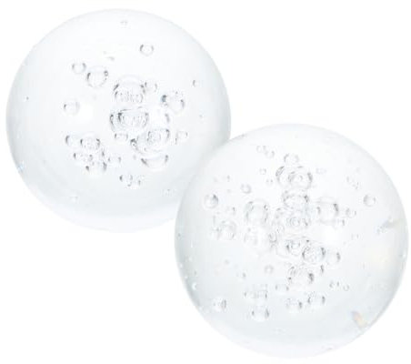 HAKIDZEL 2pièces Boules Verre Cristal Décoratives pour Fontaine Intérieure Globe Transparent pour Aménagement Feng Shui Et Accessoires De Décorations De Maison