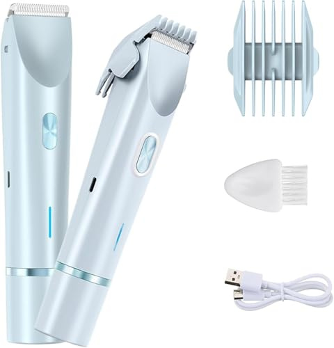 Silkysplash Razor, Silky Splash, 2 en 1, afeitadora Sianova de doble cabeza, IPX7, resistente al agua en húmedo y seco, afeitadora eléctrica para mujer íntima (azul)