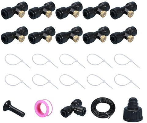 GMBYLBY Nozzle Noccioli Ugelli Nebbia per I Sistemi Nebbia Patio Sistemi Raffreddamento per Esterni Mister d'Acqua per Giardino per Patio