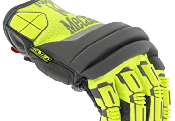 Mechanix Wear Size 9 Hi-Viz Yellow M-Pact 2 Armortex TrekDry Full Finger Anti-Vibration Gloves With Extended Neoprene Cuff, Medium (SP2-91-009)