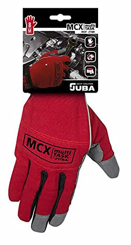 JUBA G, Paume en Cuir Synthétique et Dos en Élasthanne, Rouge, Taille : 9