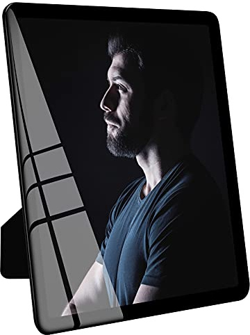 Bluesun 8x10 Picture Frame Black Standing can be Vertical and Horizontal - Real Glass Frames, Cool 8×10 Photo Frame, Wall Frames Gifts for Men Boyfriend Dad Boss and Loved Ones(8x10, Black)