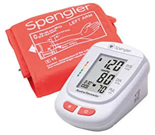 SPENGLER Autotensio, Tensiómetro Electrónico Brazo para Automedición, Facilidad de Uso, Preciso y Fiable (Rojo Coral)