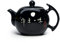 Porzellan-Teekanne, 284 ml, kleine Teekanne, Xishi, chinesisches Gongfu-Teeset, Keramikkessel, Schwarz (Teekanne)