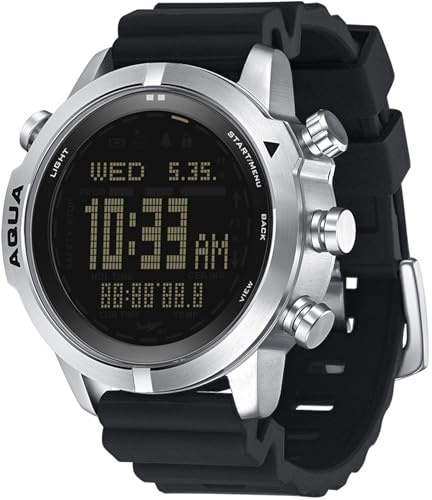 findtime Dive Computer Watch 100M Waterproof with Compass, Altimeter, Barometer, ABC NDL, Professional Watch for Swimmers, Divers, Sailing, Surfing, Hiking, Black, Sport