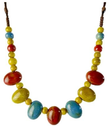 OXGQDTDQ MIUYTRN Lange Seil Bunte Keramik perlen anhänger Halsketten Handgemachte DIY Mode Halskette Frauen #EY202