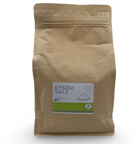 ALMICANNA: Epsom salt för hälsosam växttillväxt 1,5 kg - för vattning och som en ammendment i Living Soil