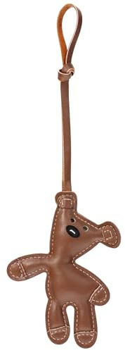 Apausvcm Brown Bear Bag Charm, Kawaii Animal Charm Funny Leather Fashion Bag Key Charms for Women Purse Handbags Bag Car Accessories