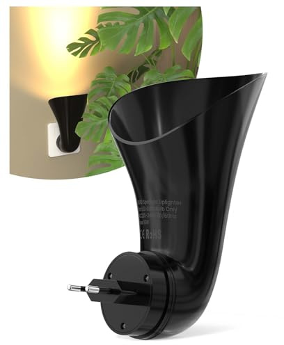 BrightArk GU10 Steckdosenlampe mit Stecker & Uplight, Wandlampe für Indirekte Beleuchtung im Wohnzimmer, Flur und Schlafzimmer (Glühbirne Nicht Inbegriffen)